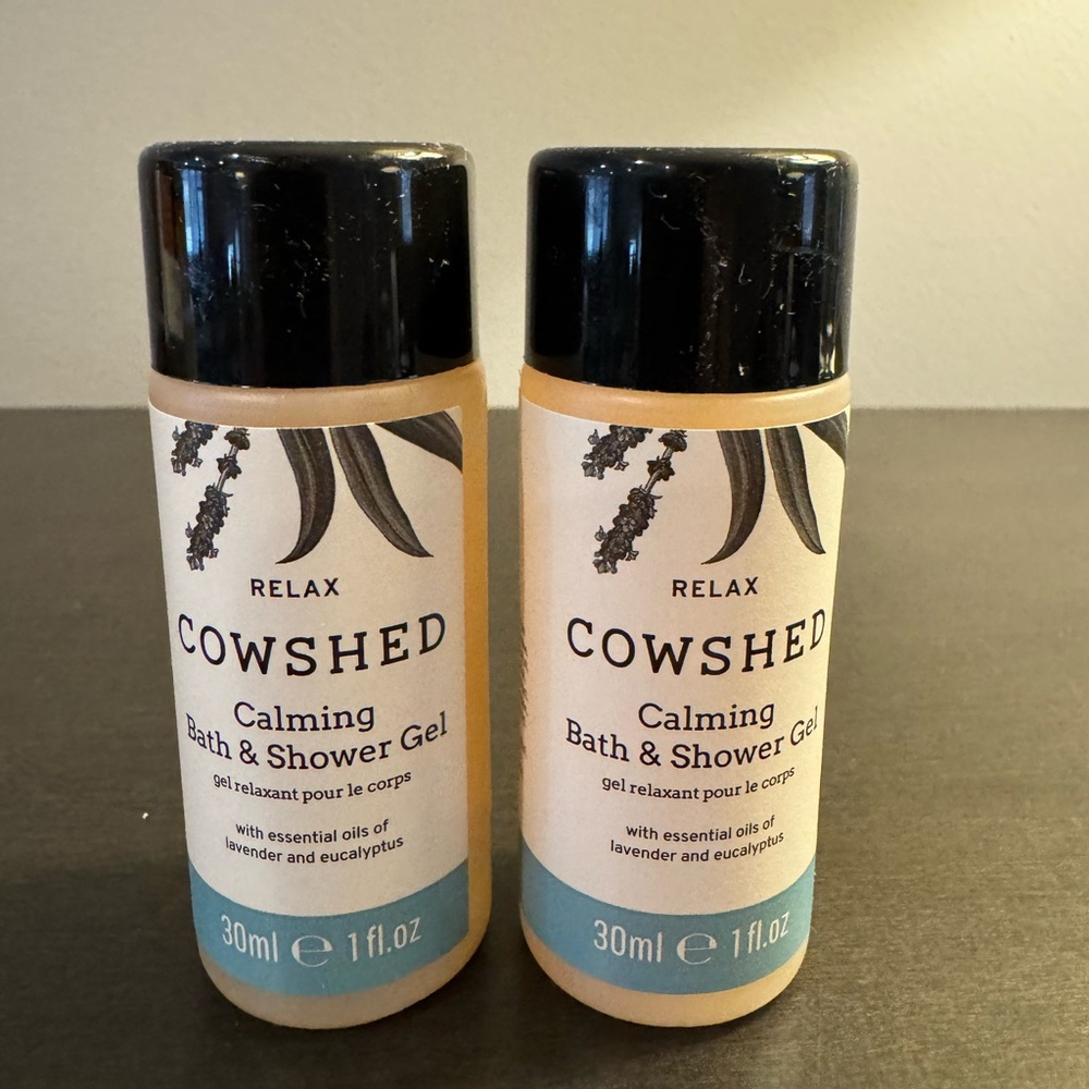 Cowshed Relax Bath & Shower Gel 1 oz 30 ml Travel Size NEW X2